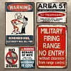 5pcs - Kids Electricity Will Kill You - Warning Vintage Metal  Sign (12*16Inch)