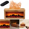 Fireplace Air Humidifier Waterless Auto-Off Aroma Diffuser for Home Decor Gift