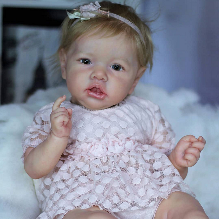  20'' Reborn Toddler Baby Doll Girl Rivet Truly Real Silicone Reborns with Heartbeat Best Gift - Reborndollsshop®-Reborndollsshop®