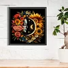 (40*40cm)Flower Moon Girl - Full Round Drill Diamond Painting