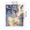 Cartoon Girl Cat-11CT Stamped Cross Stitch 40*50cm/15.75*19.69in tapestrymarket
