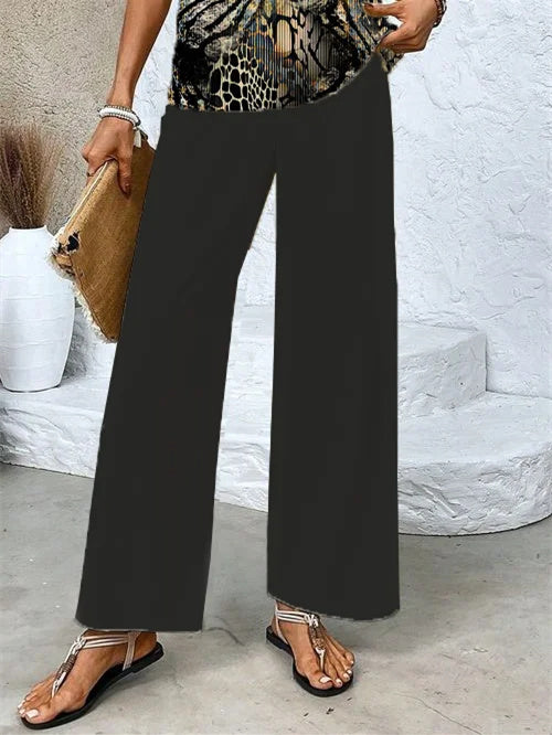 Women's Sleeveless Square Collar Graphic Printed Casual Set