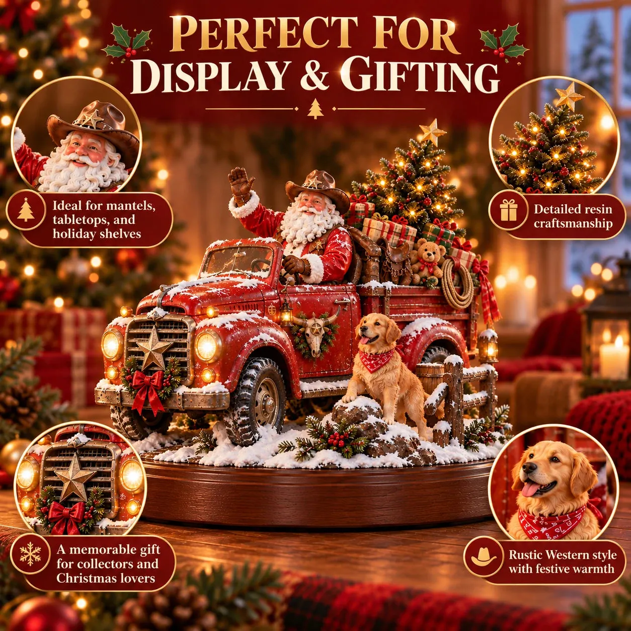 Santa's Last Delivery displayed as a Western Christmas gift