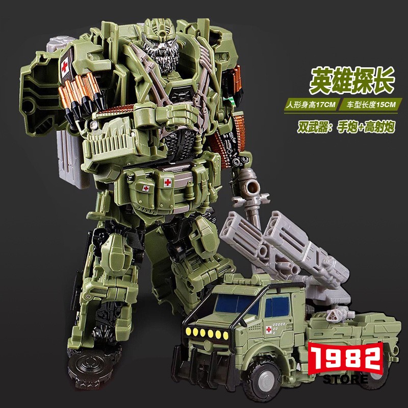 YS06 Hero Hound Movie 5 Jeep Autobots Robot Model Transformers Action Figure Authentic Movie Inspired Replica for Fans and Collectors