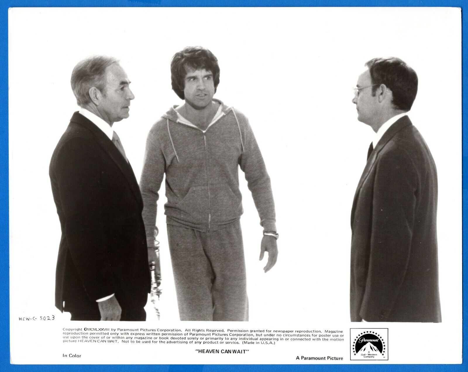 WARREN BEATTY Actor Vintage 8x10 Promo Press News Photo Poster painting 1978 HEAVEN CAN WAIT