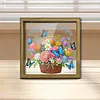 Diamond Painting Special Shaped Drill Flower With Frame(8.46x8.46inch)