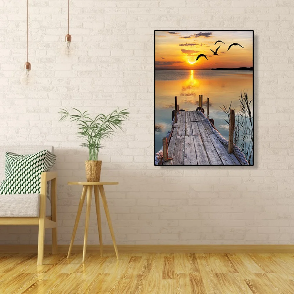 Seagull Bridge - Paint By Number(40*50cm)