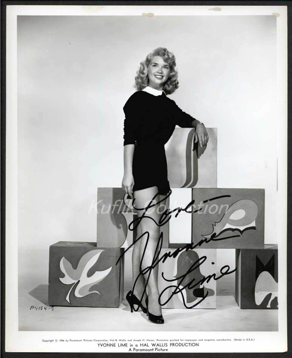 Yvonne Lime - Signed Vintage Celebrity Autograph Photo Poster painting