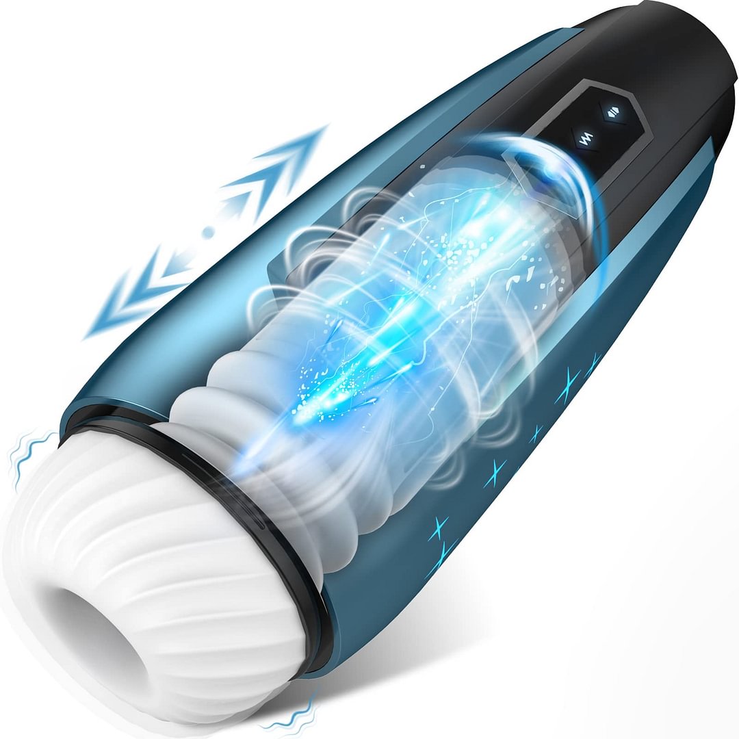 10 Powerful Thrusting & Vibrating Modes Realistic  Hands Free Male Toy