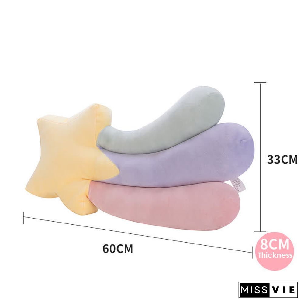 Rainbow Moon Star Pattern Pillow Plush Toy