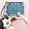 Diamond Painting Mandala Single Side PU Cosmetic Bag Ladies Clutch