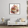 Flowers And Books-11CT Stamped Cross Stitch 40*40cm/15.75*15.75in
