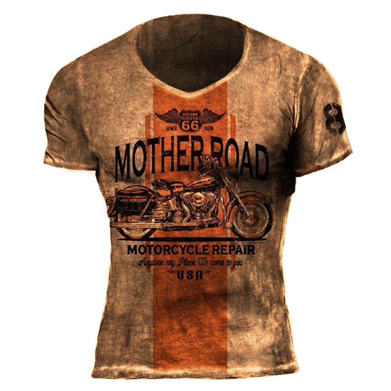 Mens vintage US Route 66 T-shirt / [viawink] /