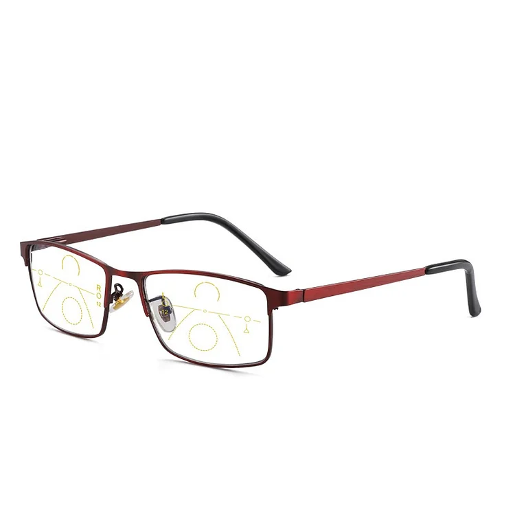 Progressive Multi-focus Reading Glasses for Men Women 2022 Anti-blue Light Near Far Reading Glasses Anti-radiation Metal Gafas
