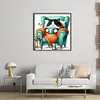 Kitten On Sofa-11CT Stamped Cross Stitch 40*40cm/15.75*15.75in tapestrymarket