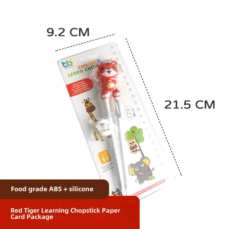 Maternal And Infant Products Portable Feeding Children’s Tableware Set Cartoon Learning Chopsticks Training Chopsticks 304 Stainless Steel Spoon Fork