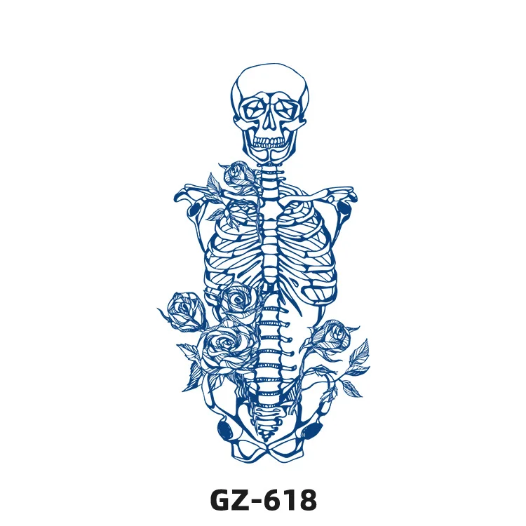 Sdrawing 2022 New Punk Trend Temporary Tattoo Lion Tiger Animal Pattern Juice Tattoo Waterproof Lasting Hot Girl Y2k Fake Tattoo