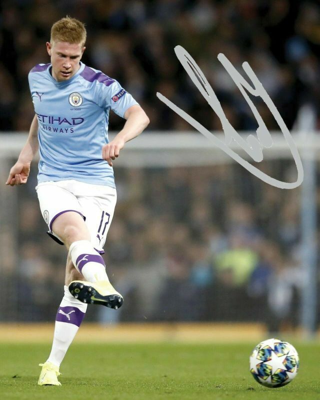 Kevin De Bruyne - Manchester City Autograph Signed Photo Poster painting Print