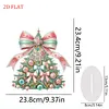 (US Local)Christmas Tree Print DIY Diamond Painting Tabletop Ornaments Decorations
