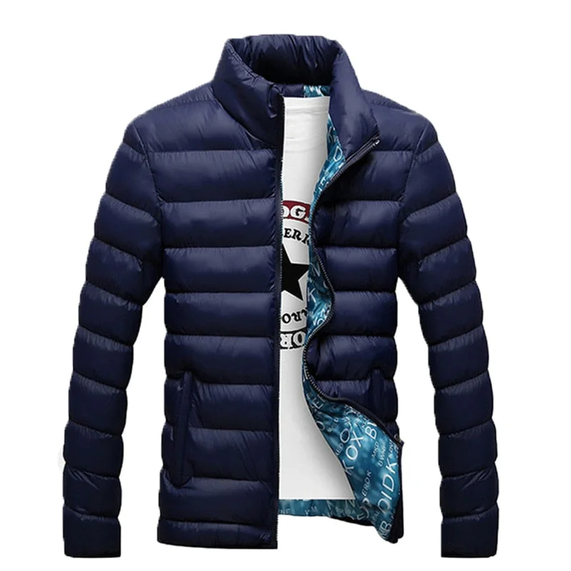 FTLZZ New Autumn Winter Jackets Parka Men Warm Outwear Casual Slim Mens Coats Windbreaker Quilted Jackets Men M-6XL