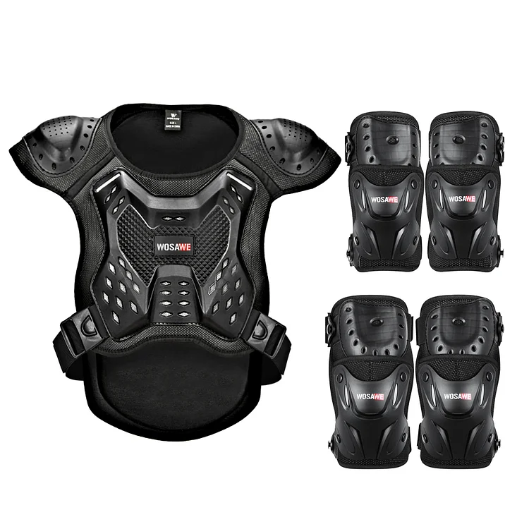 Adult's Motocross Protector Armor Knee & Elbow Guards Gear