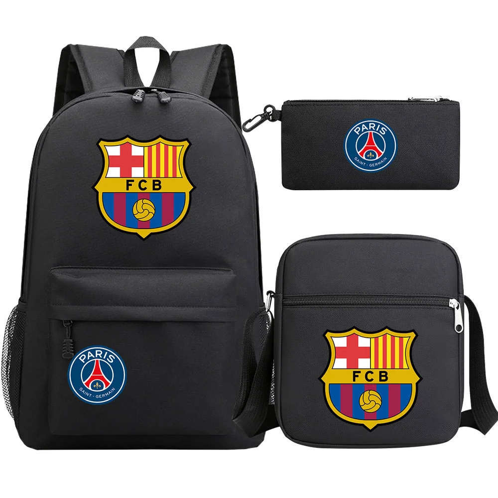 Buzzdaisy Get your little soccer star ready with Lionel Messi-themed 3-piece schoolbag set