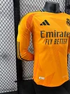 2024/2025 Player Version Real Madrid Away Long Sleeves Jersey 1:1 Thai Quality