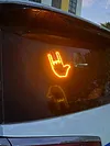Hand Gesture Light with Remote LED Car Back Window Sign Car Finger Light for Car