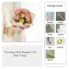 DIY Handmade Twist Stick Craft Tulip Bouquet Chenille Stems Craft Pipe Cleaners Gift Decor Set
