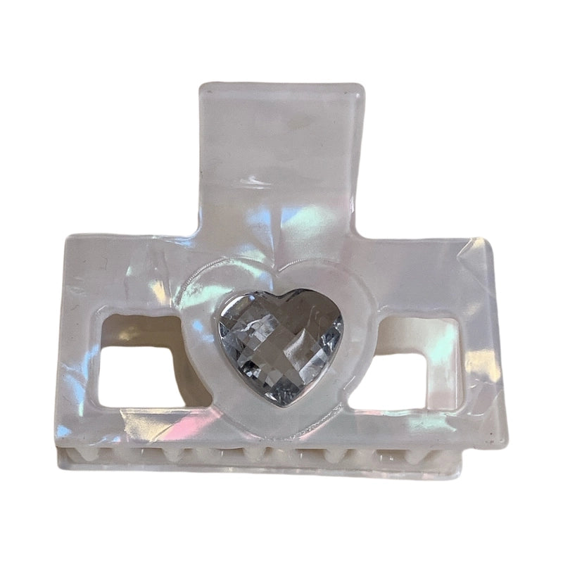 Elegant Minimalist Women’s Heart Shape Acetic Acid Sheets Hair Claws