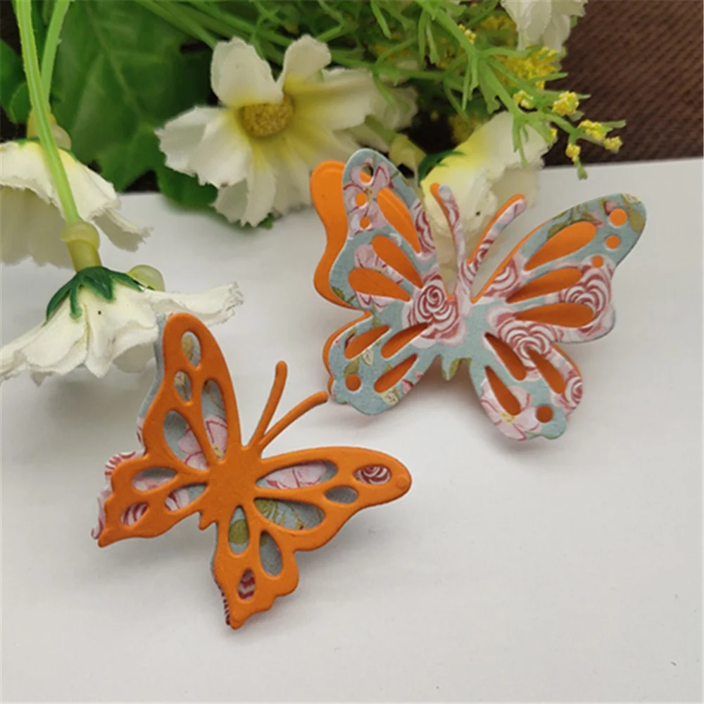4PCS Butterfly frame Stamps Metal Cutting Dies Stencils For DIY Scrapbooking Decorative Embossing Handcraft Die Cutting Template