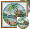 Island-14CT Stamped Cross Stitch 37*37cm/14.57*14.57in