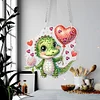 >SALE<5D DIY Diamond Painting Dots Pendant Cute for Garden Window Decor (Crocodile)