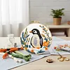Penguin 11CT DIY Embroidery Needlepoint with Hoop Scissors Threader 29x29cm