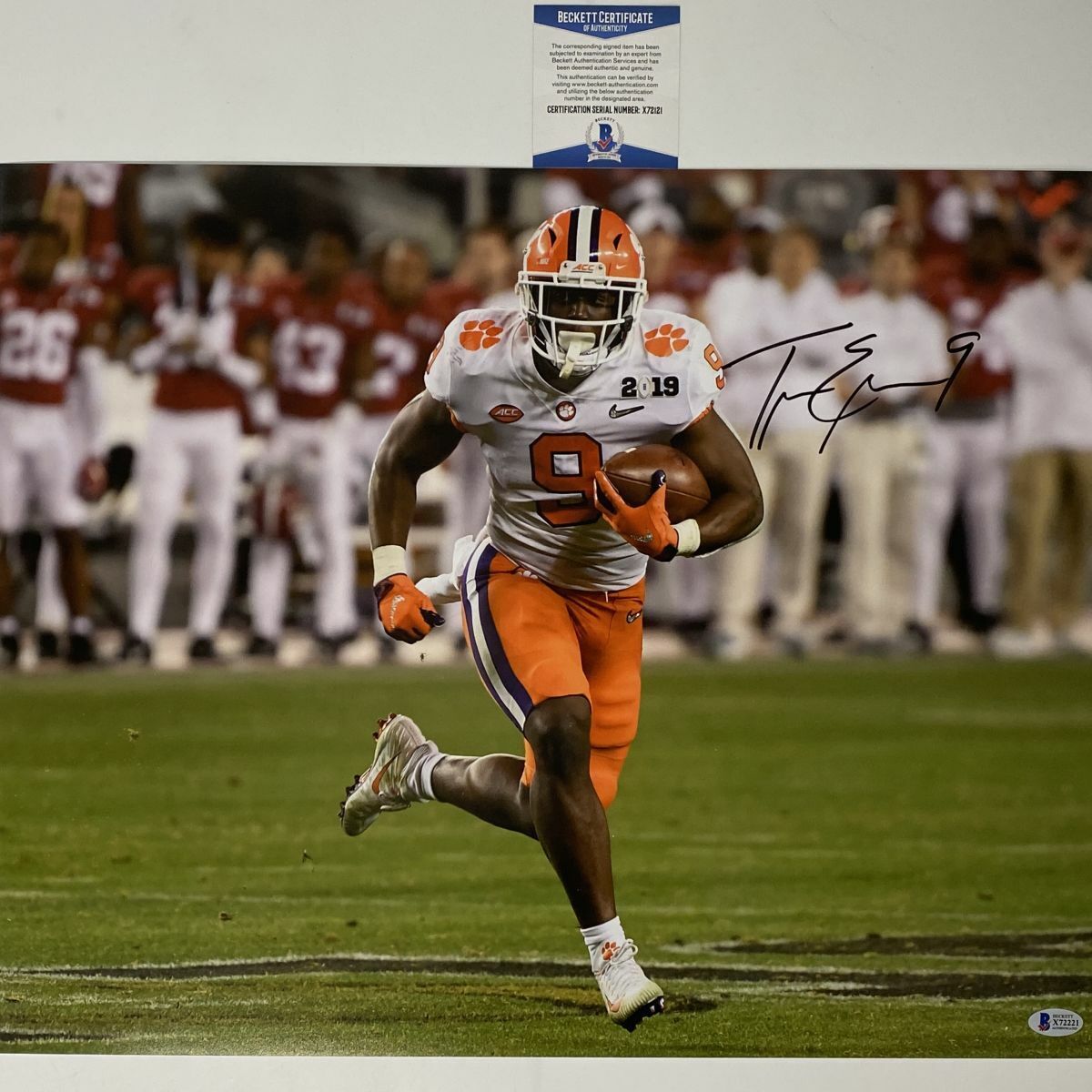 Autographed/Signed TRAVIS ETIENNE JR Clemson Tigers 16x20 Photo Poster painting Beckett COA #2