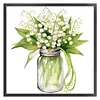 Lily of the Valley Full Stamped Cross Stitch 18CT 2-Strand 25x25cm