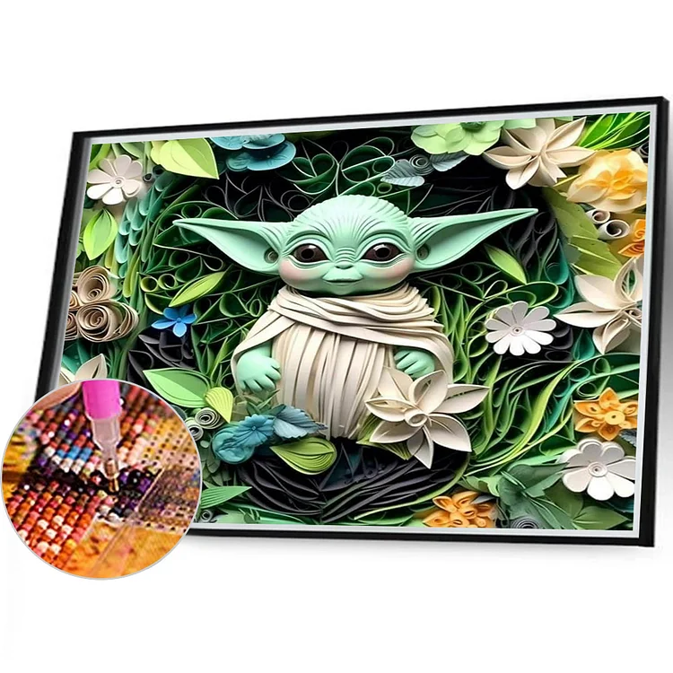 Diamond Painting - Full Round - Yoda