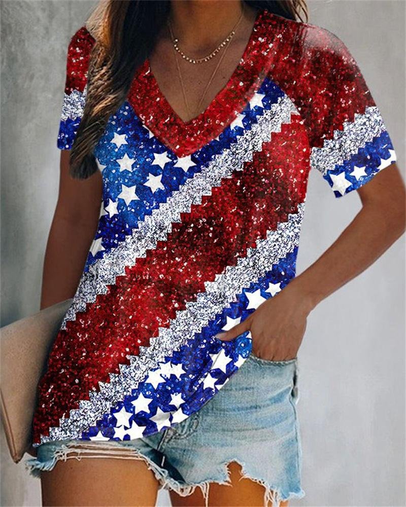 Casual Printed Short Sleeve T-Shirt