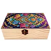 5D DIY Diamond Painting Handmade Wood Storage Box Crystal Storage Case (Pattern)