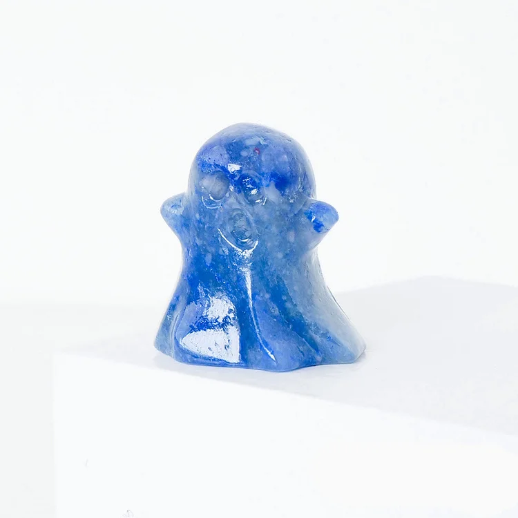 Olivenorma 3cm Natural Crystal Ghost Carving Gemstone Decoration