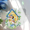 DIY Special Shaped Diamond Painting Double-sided Hanging Flower Birdhouse Wreath Kit