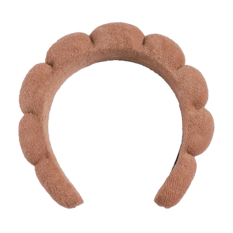 Minimalist Women’s Color Block Towel Velvet Spa Headband