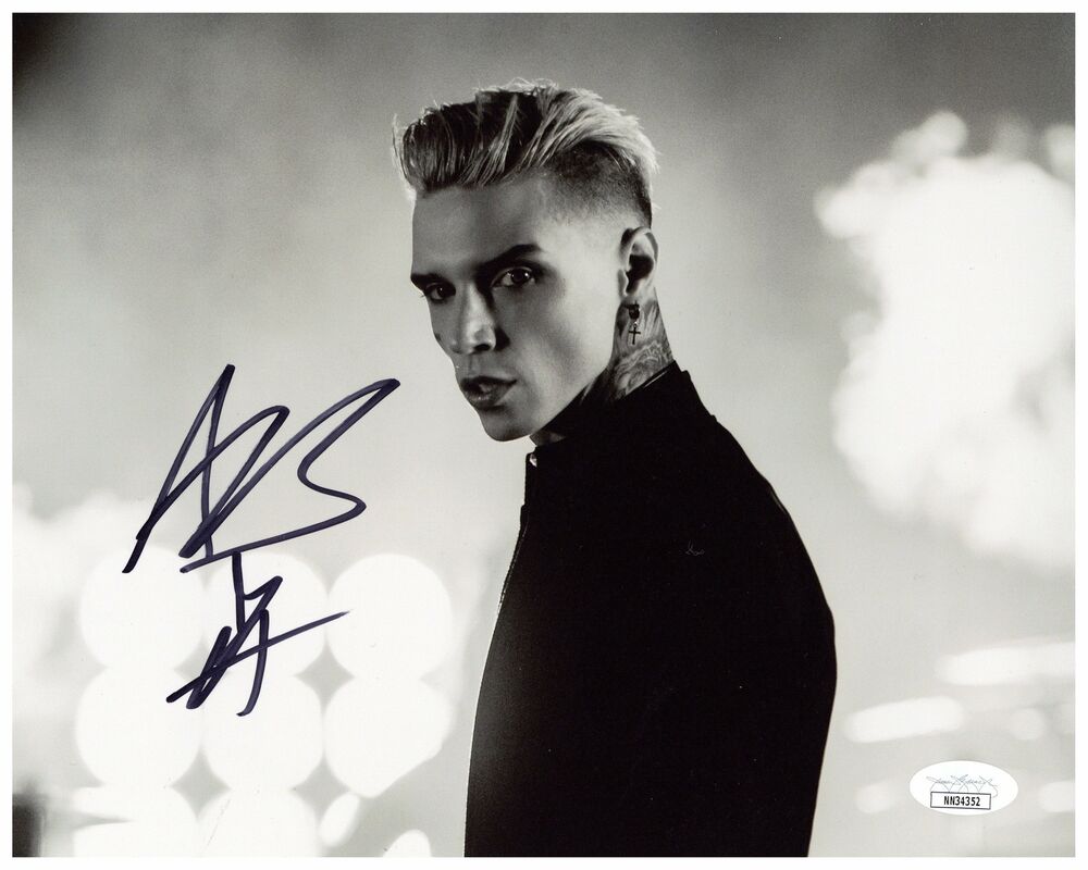 Andy Black Signed 8x10 Photo Poster painting Black Veil Brides Autographed