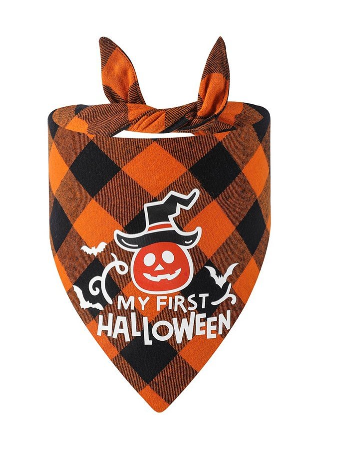 Halloween Pet Double Triangle Scarf