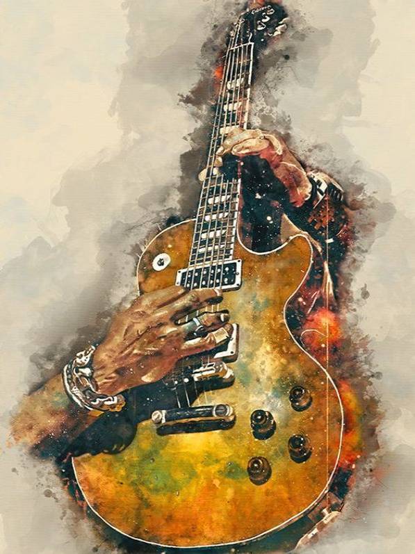 

Guitar - Round Drill Diamond Painting - 30*40CM, 05, 501 Original