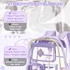 PVC Clear Outdoor Backpack Multi Pocket Transparent Sports Backpack Hiking Bag