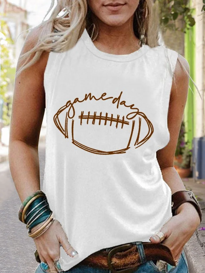 Women's Game Day Football Lover Casual Vest