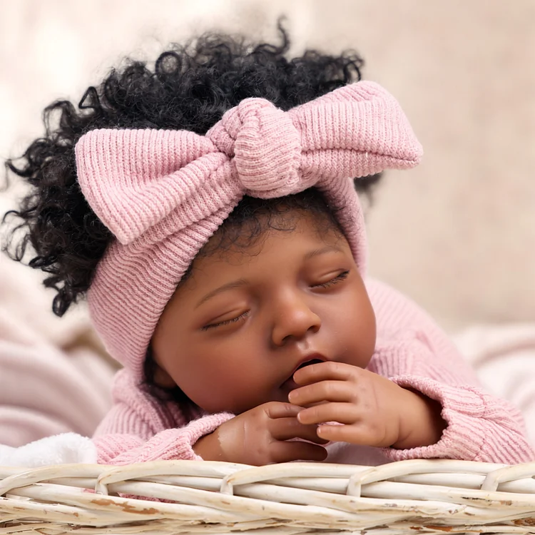 Babeside Sleeping Reborn Baby Bella 20'' African American Infant Girl Healing the Heart