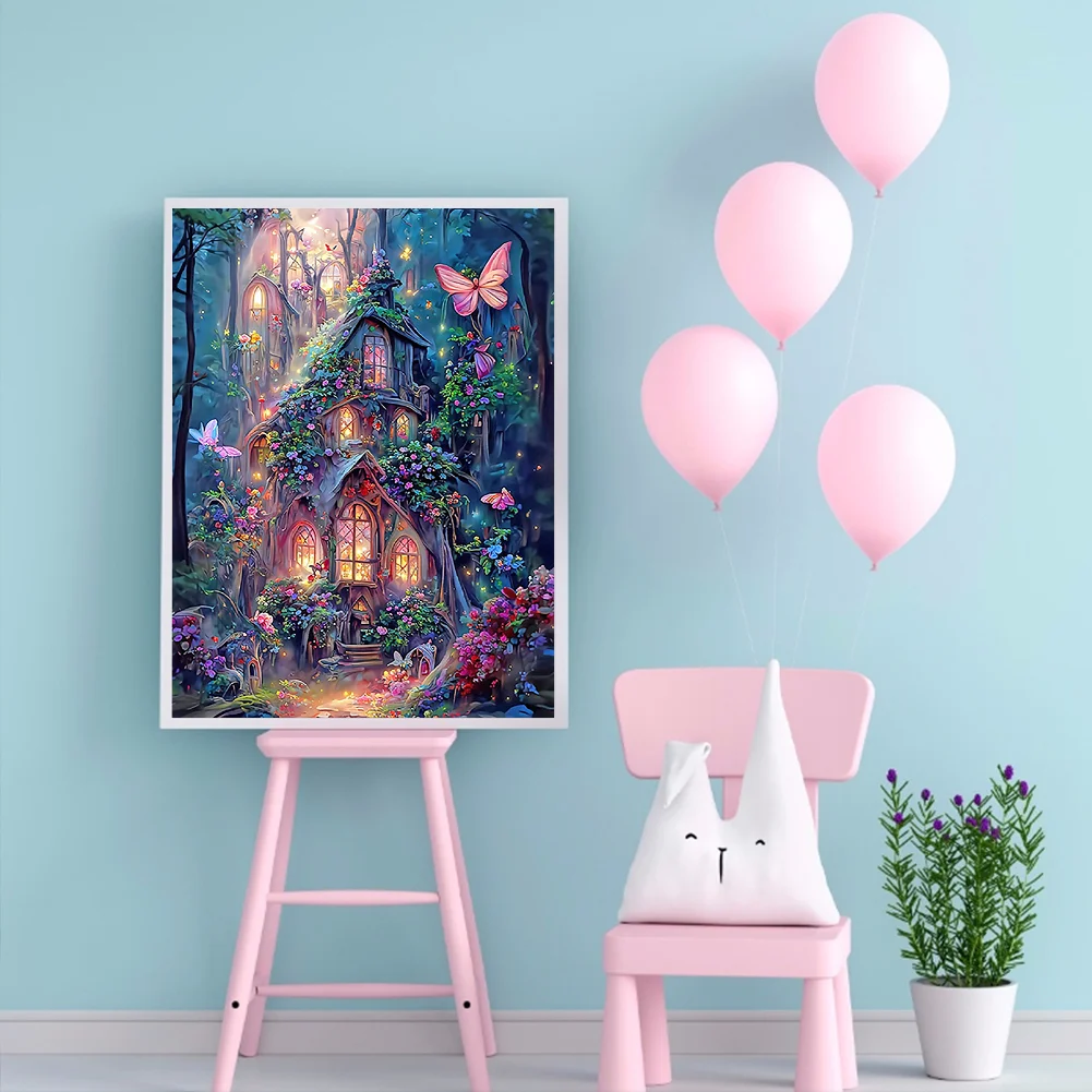 Diamond Painting - Full Round Drill - Flower House(30*40cm)