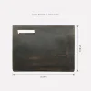 Genuine leather business briefcase men's handbag vertical casual top layer cowhide messenger bag